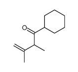 1-cyclohexyl-2,3-dimethylbut-3-en-1-one结构式