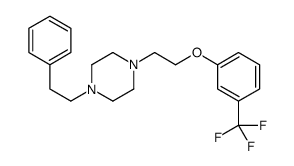 1-(2-phenylethyl)-4-[2-[3-(trifluoromethyl)phenoxy]ethyl]piperazine结构式