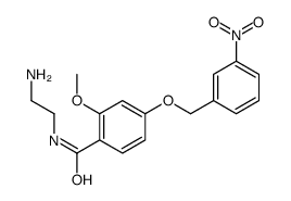 N-(2-aminoethyl)-2-methoxy-4-[(3-nitrophenyl)methoxy]benzamide Structure