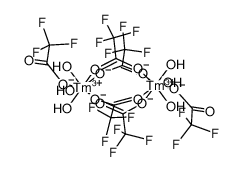 thullium(III) trifluoroacetate trihydrate Structure