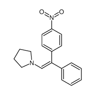 1-[2-(4-nitrophenyl)-2-phenylethenyl]pyrrolidine结构式