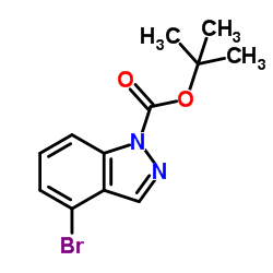 1-Boc-4-溴-1H-吲唑结构式