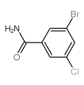 3-溴-5-氯苯甲酰胺结构式