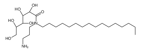 N-(3-aminopropyl)-N-hexadecyl-D-gluconamide Structure