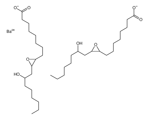 barium bis[3-(2-hydroxyoctyl)oxiran-2-octanoate] structure