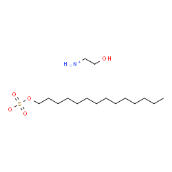 (2-hydroxyethyl)ammonium tetradecyl sulphate structure