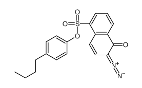 4-butylphenyl 6-diazo-5,6-dihydro-5-oxonaphthalene-1-sulphonate结构式