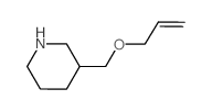 3-(烯丙氧基甲基)哌啶结构式