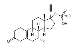 tibolone-17β-sulfate Structure