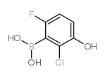 2-Chloro-6-fluoro-3-hydroxyphenylboronic acid Structure