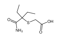 (1-ethyl-1-carbamoyl-propylsulfanyl)-acetic acid Structure