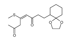 (E)-4-(methylthio)-8-(1,4-dioxaspiro[4.5]decan-6-yl)oct-4-ene-2,6-dione Structure