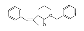 benzyl 3-methyl-4-phenyl-2-propyl-3(Z)-butenoate结构式