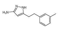 5-[2-(3-methylphenyl)ethyl]-1H-pyrazol-3-amine Structure