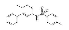 (S,E)-1-phenyl-N-tosylhept-1-en-3-amine Structure