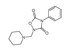 4-phenyl-2-piperidin-1-ylmethyl-[1,2,4]oxadiazolidine-3,5-dione结构式