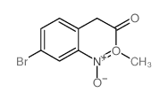 2-(4-溴-2-硝基苯基)乙酸甲酯结构式