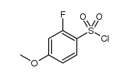 2-氟-4-甲氧基苯磺酰氯结构式