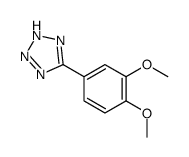 5-(3,4-dimethoxyphenyl)-2H-tetrazole结构式