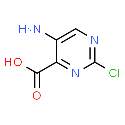 5-氨基-2-氯嘧啶-4-羧酸结构式