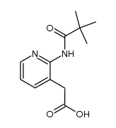 3-(2-trimetylacetylamino)pyridylacetic acid Structure
