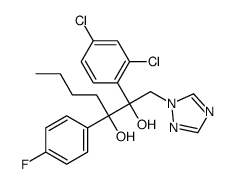 (2R,3S)-2-(2,4-dichlorophenyl)-3-(4-fluorophenyl)-1-(1,2,4-triazol-1-yl)heptane-2,3-diol结构式