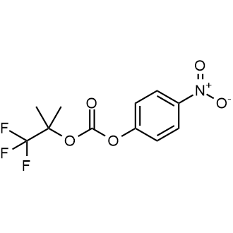4-硝基苯基(1,1,1-三氟-2-甲基丙-2-基)碳酸酯结构式