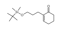 2-(3-((tert-butyldimethylsilyl)oxy)propyl)cyclohex-2-enone结构式