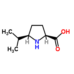 L-Proline, 5-(1-methylethyl)-, cis- (9CI) Structure