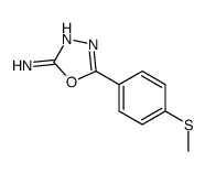 5-(4-methylsulfanylphenyl)-1,3,4-oxadiazol-2-amine Structure