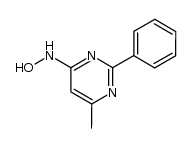 4-Hydroxyamino-6-methyl-2-phenylpyrimidine结构式