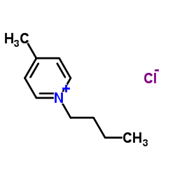 1-丁基-4-甲基氯化吡啶鎓结构式