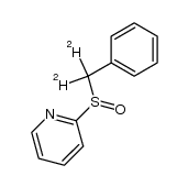 [2H2]benzyl 2-pyridyl sulphoxide Structure