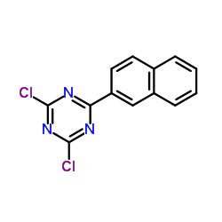 2,4-二氯-6-(萘-2-基)-1,3,5-三嗪结构式