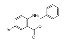 2-氨基-5-溴苯甲酸苄酯结构式