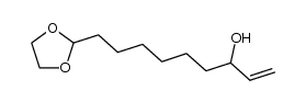 1,1-ethylenedioxy-9-decen-8-ol Structure