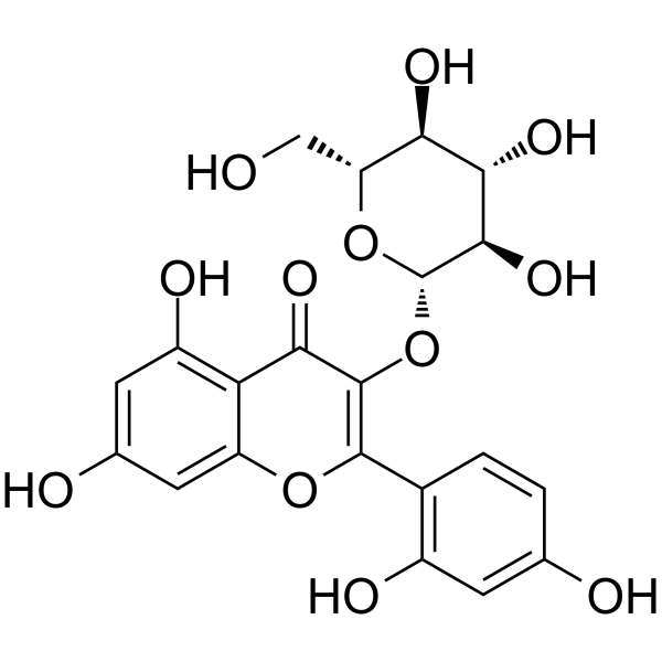 桑色素-3-0-葡萄糖苷结构式