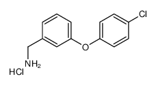 (3-(4-氯苯氧基)苯基)甲胺盐酸盐结构式