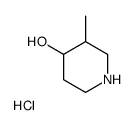 3-甲基哌啶-4-醇盐酸盐结构式