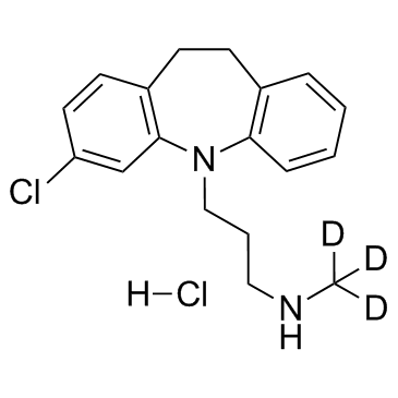 N-去甲基氯米帕明D3盐酸盐结构式