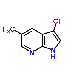 3-Chloro-5-methyl-1H-pyrrolo[2,3-b]pyridine structure
