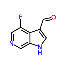 4-Fluoro-1H-pyrrolo[2,3-c]pyridine-3-carbaldehyde structure