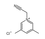 3,6-dimethyl-1-cyanomethylpyridinium chloride结构式