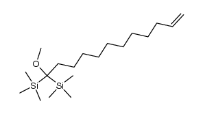 12-methoxy-12,12-bis(trimethylsilyl)-1-dodecene结构式