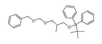 (R)-2-<<(Benzyloxy)methoxy>methyl>-1-<(tert-butyldiphenylsilyl)oxy>propane Structure