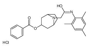 3-Benzoyloxynortropanoacetomesidide hydrochloride Structure