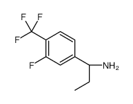 (R)-1-(3-氟-4-(三氟甲基)苯基)丙烷-1-胺结构式