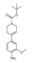 tert-butyl 4-(4-amino-3-methoxy-phenyl)-3,6-dihydro-2H-pyridine-1-carboxylate结构式