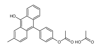 acetic acid,[4-(10-hydroxy-3-methylanthracen-9-yl)phenyl] acetate Structure