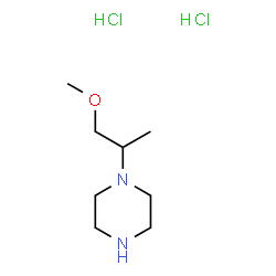 1-(1-甲氧基丙烷-2-基)哌嗪二盐酸盐结构式